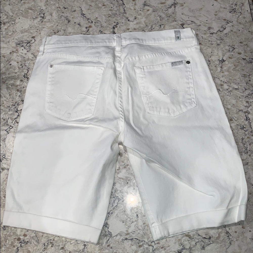 7 for All Mankind White shorts